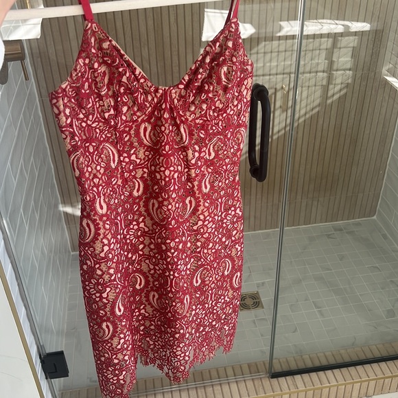 For Love and Lemons Vika Mini Dress in Red - Picture 4 of 11